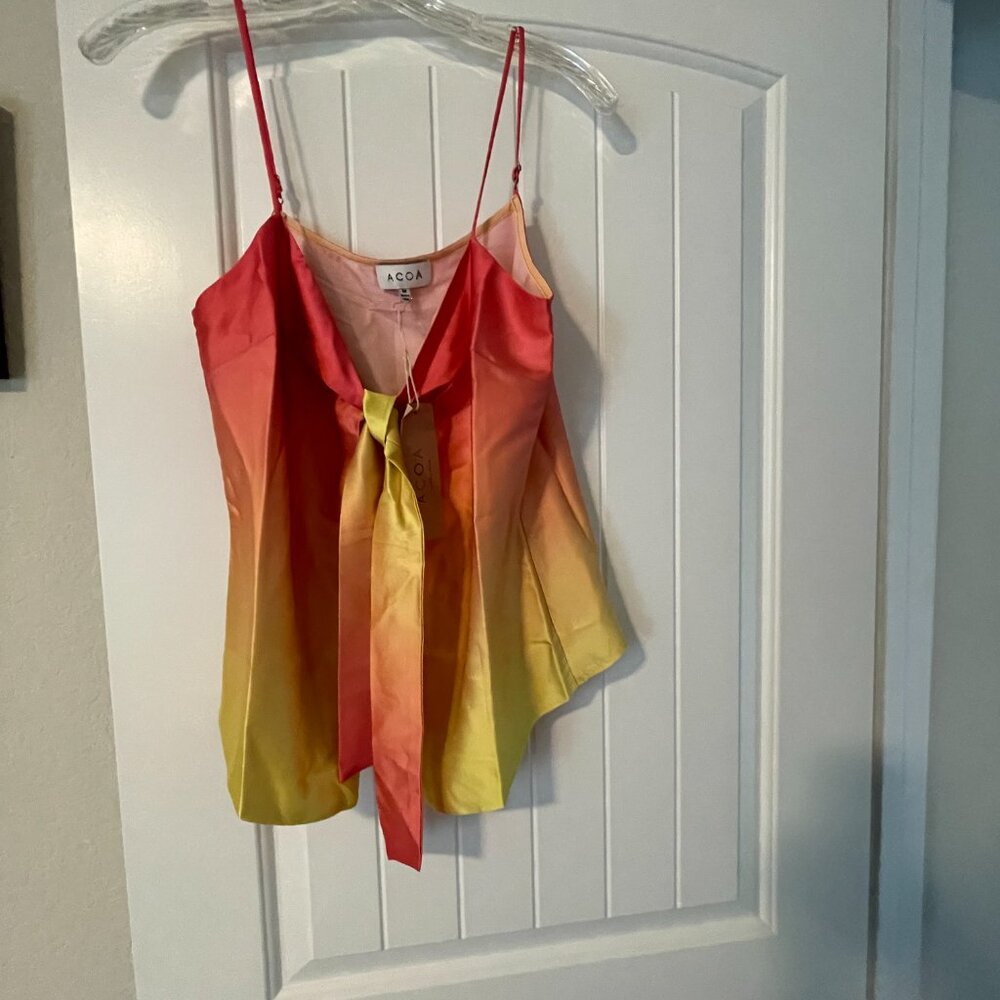 NWT VICI Collection Satin Tie Dye Tank Top- Fit is like a small medium